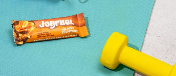 Barre protéinée Coeur Fondant Caramel Salé la meilleur est disponnible au meilleur prix chez gold nutrition maroc