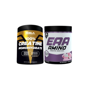 Découvrez le Pack Créatine Tesla et EAA Superior 14 pour booster la force, améliorer la récupération et optimiser la performance musculaire. Idéal musculation et prise de masse.