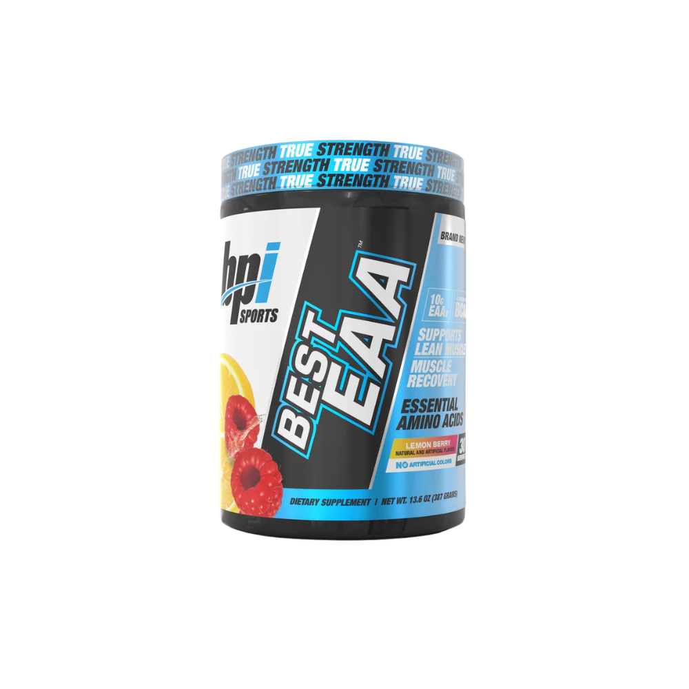 Best EAA™ – Essential Amino Acids Best EAA™ – Essential Amino Acids : Acides Aminés Essentiels pour la Récupération et la Croissance Musculaire au Meilleur Prix au Maroc Best EAA™ – Essential Amino Acids est un complément alimentaire premium contenant les 9 acides aminés essentiels (EAA) que l'organisme ne peut pas produire lui-même. Cette formule est spécialement conçue pour favoriser la synthèse des protéines musculaires, améliorer la récupération après l'entraînement et soutenir le développement de la masse musculaire. Contrairement aux BCAA, les EAA apportent l'ensemble des acides aminés essentiels nécessaires à la construction musculaire, ce qui en fait un excellent choix pour les sportifs pratiquant la musculation, le fitness, le CrossFit ou les sports d'endurance. Les bienfaits de Best EAA™ – Essential Amino Acids Favorise la croissance musculaire. Stimule la synthèse des protéines. Améliore la récupération après l'effort. Réduit le catabolisme musculaire. Aide à maintenir la masse musculaire pendant une sèche. Soutient l'endurance et les performances sportives. Fournit les 9 acides aminés essentiels. Pourquoi choisir Best EAA™ ? Best EAA™ offre un apport complet en acides aminés essentiels pour optimiser la récupération et soutenir efficacement le développement musculaire. Sa formule est idéale avant, pendant ou après l'entraînement afin de maintenir un environnement favorable à la croissance musculaire et limiter la fatigue. Conseils d'utilisation Mélangez une portion avec 250 à 500 ml d'eau. À consommer : Avant l'entraînement. Pendant l'entraînement. Ou immédiatement après l'effort. Respectez la dose recommandée par le fabricant. À qui s'adresse ce produit ? Best EAA™ est recommandé pour : Les pratiquants de musculation. Les sportifs de force. Les adeptes du CrossFit. Les sportifs d'endurance. Les personnes en période de sèche ou de prise de masse. Pourquoi acheter Best EAA™ chez Gold Nutrition Maroc ? Produit 100 % authentique. Meilleur prix au Maroc. Livraison rapide partout au Maroc. Paiement à la livraison. Service client professionnel. Mots-clés SEO Best EAA Maroc, Essential Amino Acids Maroc, EAA au meilleur prix Maroc, acides aminés essentiels Maroc, complément récupération musculaire, EAA musculation, acides aminés pour prise de masse, complément fitness Maroc, nutrition sportive Maroc, Gold Nutrition Maroc. Méta-description SEO (155 caractères maximum) Achetez Best EAA™ – Essential Amino Acids au meilleur prix au Maroc. Favorise la récupération, la croissance musculaire et les performances sportives.