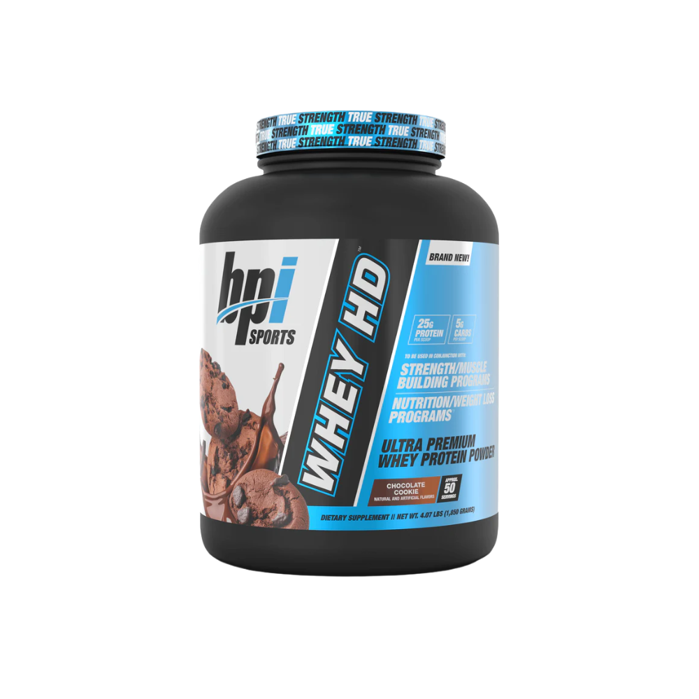 Whey HD™ - Whey Protein 1.8kg (50 Servings) | BPI Sports Whey HD™ - Whey Protein 1.8kg (50 Servings) | BPI Sports est une protéine de lactosérum haut de gamme conçue pour les sportifs souhaitant développer leur masse musculaire, améliorer leur récupération et optimiser leurs performances. Sa formule associe des protéines de qualité à une excellente digestibilité afin d'apporter les acides aminés essentiels nécessaires à la croissance et au maintien des muscles. Chaque portion fournit une quantité élevée de protéines qui favorise la récupération après l'entraînement, réduit le catabolisme musculaire et aide à atteindre vos objectifs de prise de masse ou de maintien musculaire. Facile à mélanger et disponible dans des saveurs gourmandes, Whey HD™ est idéale après l'entraînement ou comme collation protéinée tout au long de la journée. Pour des résultats optimaux, combinez Whey HD™ BPI Sports avec une créatine afin d'améliorer la force, la puissance et les performances. Retrouvez votre créatine au meilleur prix au Maroc ainsi que les meilleurs compléments alimentaires sur GoldNutrition.ma. Points forts Whey Protein de haute qualité Favorise la croissance et le maintien de la masse musculaire Accélère la récupération après l'entraînement Riche en protéines et en acides aminés essentiels Mélange instantané et texture onctueuse 50 portions par pot de 1,8 kg Idéale pour la prise de masse et la récupération Convient aux sportifs de tous niveaux Whey HD BPI Sports, Whey Protein Maroc, Protéine Whey Maroc, Whey 1.8kg, BPI Sports Maroc, Whey pour prise de masse, Complément alimentaire sportif, Créatine au meilleur prix Maroc, Whey récupération musculaire, Protéine musculation Maroc.