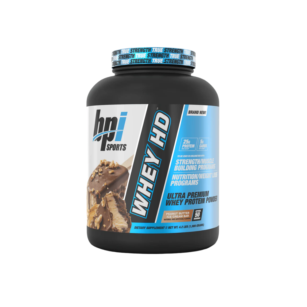 Whey HD™ - Whey Protein 1.8kg (50 Servings) | BPI Sports Whey HD™ - Whey Protein 1.8kg (50 Servings) | BPI Sports est une protéine de lactosérum haut de gamme conçue pour les sportifs souhaitant développer leur masse musculaire, améliorer leur récupération et optimiser leurs performances. Sa formule associe des protéines de qualité à une excellente digestibilité afin d'apporter les acides aminés essentiels nécessaires à la croissance et au maintien des muscles. Chaque portion fournit une quantité élevée de protéines qui favorise la récupération après l'entraînement, réduit le catabolisme musculaire et aide à atteindre vos objectifs de prise de masse ou de maintien musculaire. Facile à mélanger et disponible dans des saveurs gourmandes, Whey HD™ est idéale après l'entraînement ou comme collation protéinée tout au long de la journée. Pour des résultats optimaux, combinez Whey HD™ BPI Sports avec une créatine afin d'améliorer la force, la puissance et les performances. Retrouvez votre créatine au meilleur prix au Maroc ainsi que les meilleurs compléments alimentaires sur GoldNutrition.ma. Points forts Whey Protein de haute qualité Favorise la croissance et le maintien de la masse musculaire Accélère la récupération après l'entraînement Riche en protéines et en acides aminés essentiels Mélange instantané et texture onctueuse 50 portions par pot de 1,8 kg Idéale pour la prise de masse et la récupération Convient aux sportifs de tous niveaux Whey HD BPI Sports, Whey Protein Maroc, Protéine Whey Maroc, Whey 1.8kg, BPI Sports Maroc, Whey pour prise de masse, Complément alimentaire sportif, Créatine au meilleur prix Maroc, Whey récupération musculaire, Protéine musculation Maroc.