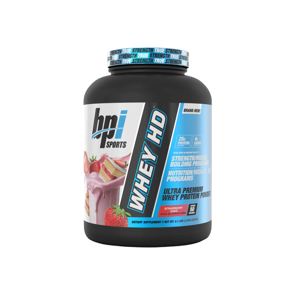 Whey HD™ - Whey Protein 1.8kg (50 Servings) | BPI Sports Whey HD™ - Whey Protein 1.8kg (50 Servings) | BPI Sports est une protéine de lactosérum haut de gamme conçue pour les sportifs souhaitant développer leur masse musculaire, améliorer leur récupération et optimiser leurs performances. Sa formule associe des protéines de qualité à une excellente digestibilité afin d'apporter les acides aminés essentiels nécessaires à la croissance et au maintien des muscles. Chaque portion fournit une quantité élevée de protéines qui favorise la récupération après l'entraînement, réduit le catabolisme musculaire et aide à atteindre vos objectifs de prise de masse ou de maintien musculaire. Facile à mélanger et disponible dans des saveurs gourmandes, Whey HD™ est idéale après l'entraînement ou comme collation protéinée tout au long de la journée. Pour des résultats optimaux, combinez Whey HD™ BPI Sports avec une créatine afin d'améliorer la force, la puissance et les performances. Retrouvez votre créatine au meilleur prix au Maroc ainsi que les meilleurs compléments alimentaires sur GoldNutrition.ma. Points forts Whey Protein de haute qualité Favorise la croissance et le maintien de la masse musculaire Accélère la récupération après l'entraînement Riche en protéines et en acides aminés essentiels Mélange instantané et texture onctueuse 50 portions par pot de 1,8 kg Idéale pour la prise de masse et la récupération Convient aux sportifs de tous niveaux Whey HD BPI Sports, Whey Protein Maroc, Protéine Whey Maroc, Whey 1.8kg, BPI Sports Maroc, Whey pour prise de masse, Complément alimentaire sportif, Créatine au meilleur prix Maroc, Whey récupération musculaire, Protéine musculation Maroc.