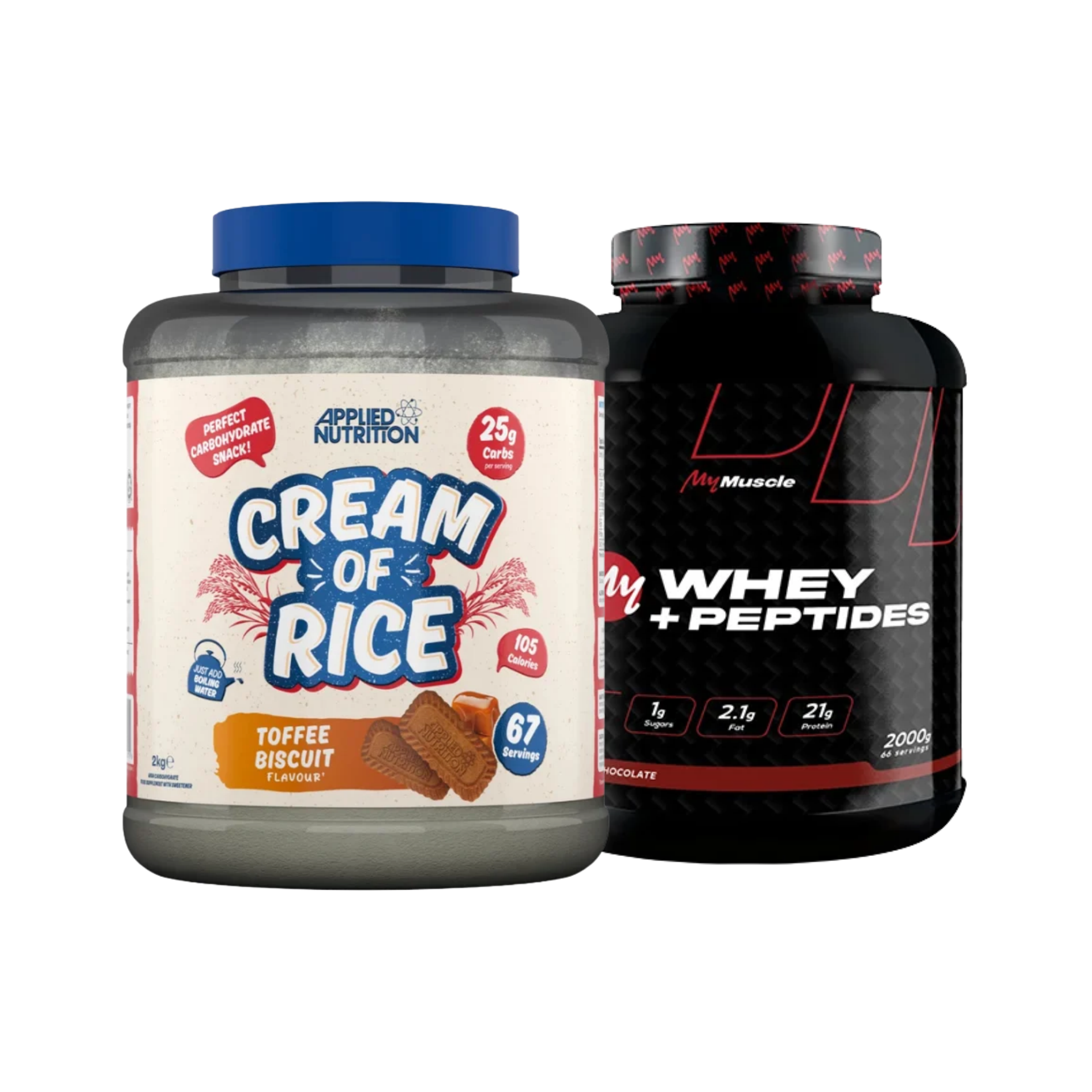 Pack Lean Gains avec Cream of Rice Applied Nutrition et My Whey MyMuscle